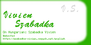 vivien szabadka business card